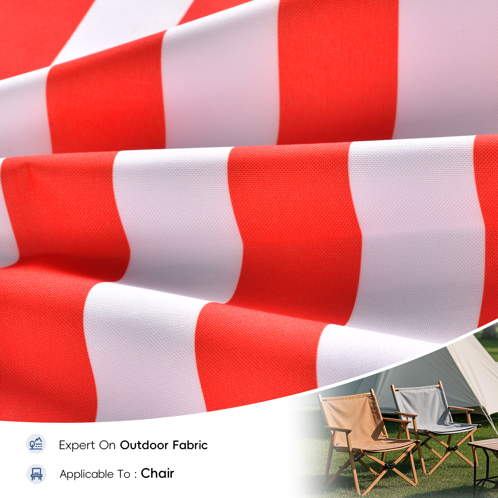 400D PVC Polyester Oxford Chair Fabric Stripe